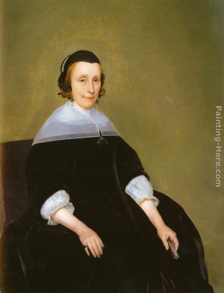 Gerard ter Borch Portrait Of A Lady